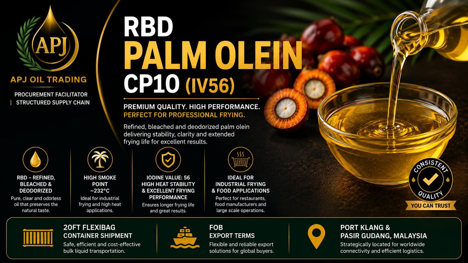 RBD Palm Olein CP10 Product Poster